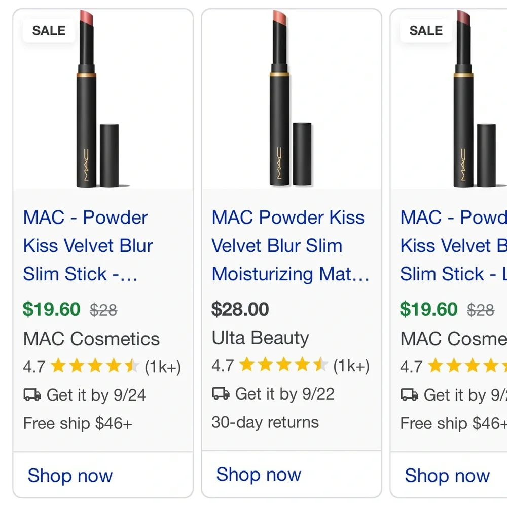 MAC Powder Kiss Velvet Blur Slim Stick in Peppery Pink… - Picture 10 of 10